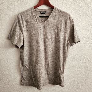 Michael Kors Men T-shirt Size Medium Heather Silver Color